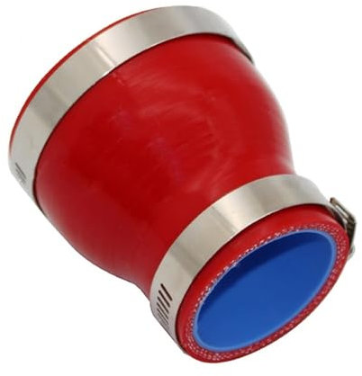 Ablaufschlauch Gerader großer bis kleiner Anschluss, Silikonschlauch, Auto-Ladeluftkühler, Turbo-Ansaugrohr-Kupplung, rot Wasserpumpe (Color : 76MM-89MM)