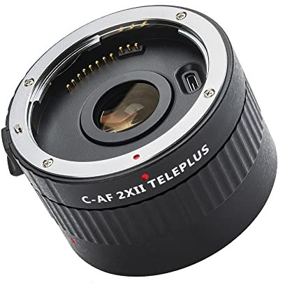 KOSINGNA 2XII Magnification Teleconverter Extender Auto Focus Mount Lens for Canon EOS EF Lens for Canon EF lens 5D II 7D 1200D 760D 750D DSLR Camera
