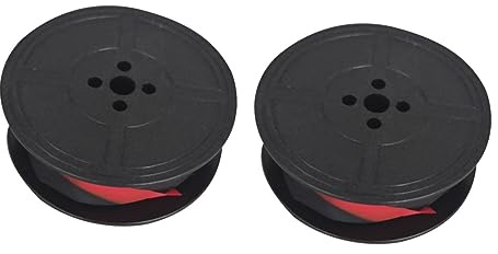 Gogogmee 2 Stücke Schwarz Band Universal Spool Drucker Band Tinte