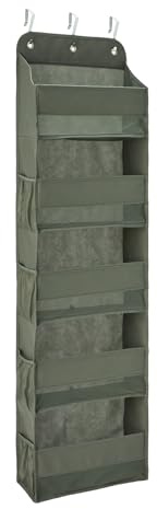 Amazon Basics Hängeorganizer für Türen mit 5 Ebenen, groß, 38.1 x 16.5 x 139.7 cm, Anthrazit