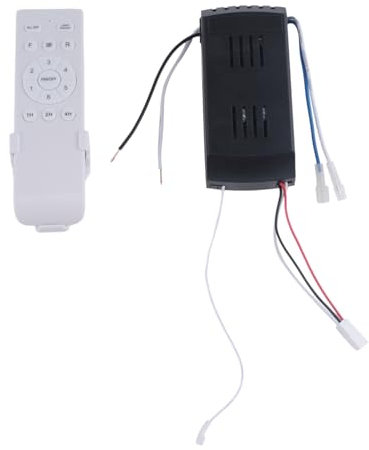 Huhudyy Kit di ricambio universale per ventilatori da soffitto, 6 velocità e controllo del tempo, ricambio telecomando per ventilatore da soffitto DC