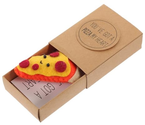 OKUMEYR Scatola Regalo Per Pizza Mini Giocattolo a Forma Di Pizza Creativa, Confezione Decorativa Per Festa e Amici, Idea Regalo Per Compleanni e Festività
