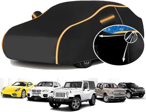 Wasserdicht Autoplane für 𝖵W 𝖦olf VI Cabrio 2011-2016 Autoabdeckung Outdoor Staubdicht Atmungsaktiv Allwetterschutz Faltgarage Auto Mit Nachtreflexionsstreifen(Color:H,Size:1363)