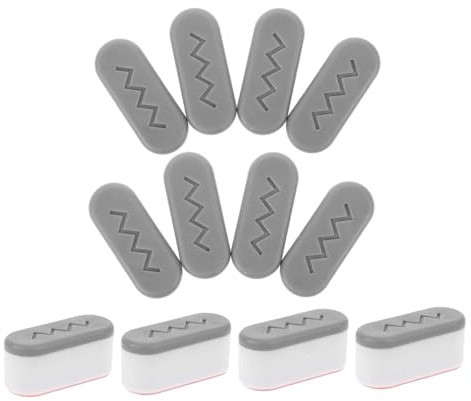 HAMPPLIES 12 Pièces Butées Rehausseurs Silicone pour Siège de Toilette Amélioration Ergonomique pour Bidet et Toilette Faciles à Installer et Nettoyer Adaptés Aux Familles et Hôtels