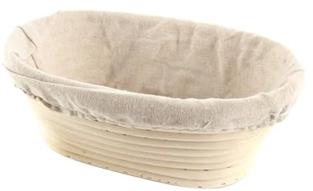 2 st långa banneton brotform bröd säker rottingkorg förvaringskorgar organiseringsform för hembagare (25 x 15 x 8 cm)