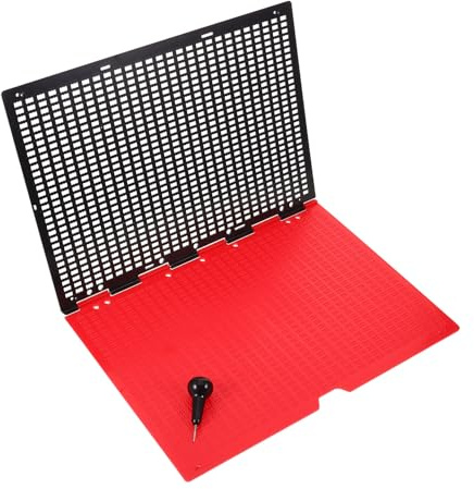 YOSADIER Lavagna Didattica Braille in Plastica Resistente 27 Righe 30 Celle Penna Nera, Strumento di Scrittura e Apprendimento Tattile per Non Vedenti Uso Scolastico, Studio e Casa