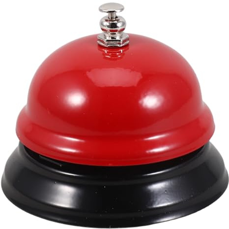 SHINEOFI Sonnette de Service en Métal pour Restaurant et Maison, Cloche de Table à Manger Réponse Instantanée, Buzzer Polyvalent pour Jeux et Appel D'assistance