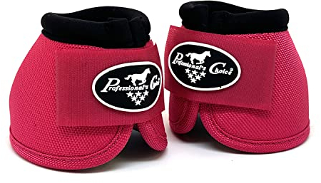 Professional's Choice Ballistische Springglocken für Pferde | hervorragender Schutz, Haltbarkeit und Komfort | schnell wickelbarer Klettverschluss | paarweise verkauft | klein, Himbeere