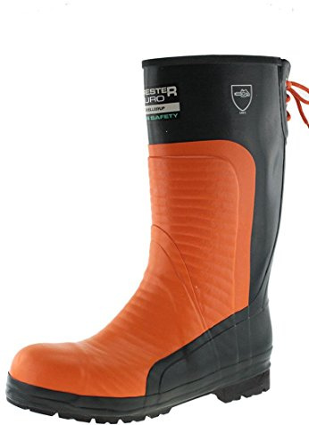 Skellerup Euro Forester Chainsaw Safety Boots Size=8 Orange Black
