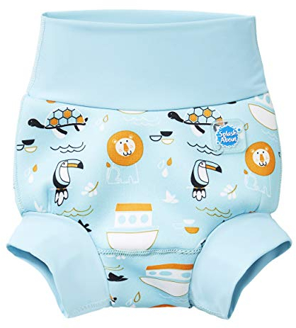Splash About Happy Nappy Pannolino da Nuoto Riutilizzabile, Noah's Ark, 6-12 Mesi