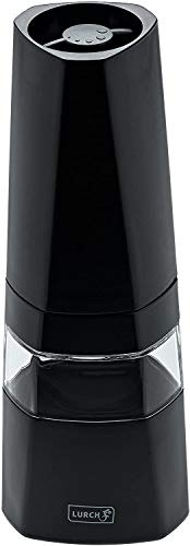 Lurch 20840 Tango Pfeffermühle mit einstellbarem Keramikmahlwerk, Schwarz
