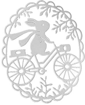 ECMQS Osterhasenkranz Stanzschablone, Scrapbooking Prägeschablonen Stanzformen Schablonen Für Scrapbooking, Fotopapier, Karten, Handwerk Prägen DIY Herstellung