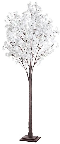 Kirschblüten-Kunstbaum 200 cm hoch weiß mit Standplatte Frühlingsdekoration Deko