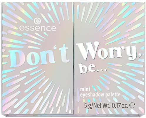 essence mini eyeshadow palette, Lidschatten, mehrfarbig, 6 Farben, langanhaltend, farbintensiv, matt, metallisch, schimmernd, vegan, Mikroplastik Partikel frei, Nanopartikel frei (5g)