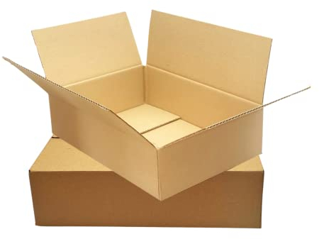 MyPack 500 Faltkartons 400x400x300 mm braun 1 wellig für DHL Paket, DPD Paket L, GLS Paket L, Hermes Paket M rechteckiger Versandkarton für kleine Waren kleine Kartons