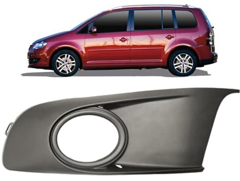 DM Autoteile 101055 Nebelscheinwerfer Gitter Blende vorne links kompatibel für VW Touran 1T3 Baujahr 2010-2015