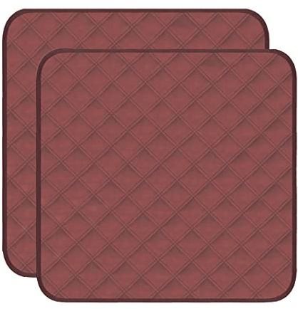 RIQINXIN Atmungsaktiv Inkontinenzunterlage Stuhlauflage Waschbare Inkontinenz Stuhlunterlage wasserdichte Sitzauflage für inkontinenz für ältere Menschen 54x56cm Braun