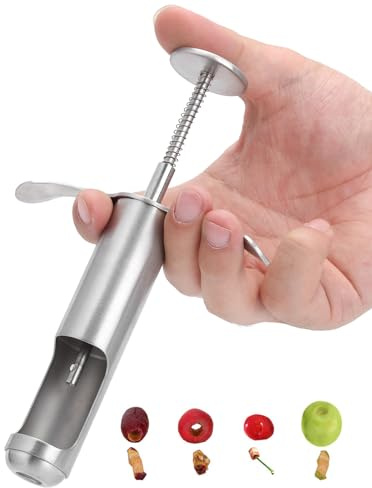 Fruit Core Remover Tool Jujube Corer Cherry Pitter Tool Stainless Steel Date Pitter Red Dates Core Remover apple Corer Tool Kitchen Accessory for Red Dates Hawthorn Cherry and Grape