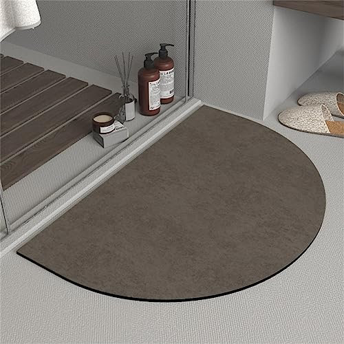 Badezimmerteppich, Badematte Rutschfest, Duschmatte Rutschfest, Duschvorleger, Badvorleger Badteppich Waschbar Teppich Badezimmer, Bathroom Mat, Bath Mat Mats, Bad Teppich, Reines Grau-120x160cm