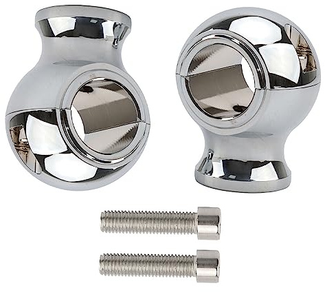Baceyong Motorcycle Handlebar Risers Mount Clamps 32mm (1 1/4) for Motorcycle Dirt Bike ATV, 1 1/4(32mm) Handle Bar Riser Mount Clamps Handlebar Risers, Billet Handle Bar Mount Clamps Riser, Chrome