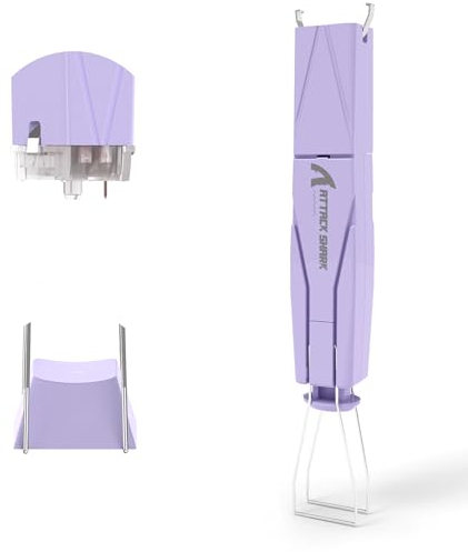 ATTACK SHARK KS01 2-in-1 Keycap Puller and Switch Puller for Mechanical Gaming Keyboards, Adjustable 304 Stainless Steel Keycap Remover, Effortless Switch Remover for Office Home- Purple