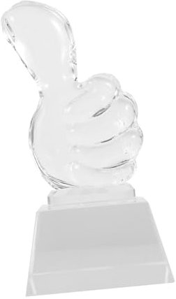 Amosfun Coppa Decorativa Cristallo Forma di per Eventi e Competizioni per Cerimonie e Feste Esclusivo per Sport Come Calcio e Basket
