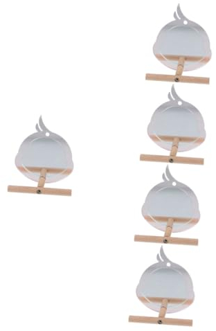 YARNOW 5stücke Cage Bird Stand Verschleißfester Papageienstand Mit Spiegelspielzeug Für Sittiche Und Kleine Vögel Vogelzubehör Und Spiel