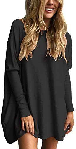 Magliette Oversize per Donna Top a Tunica da Indossare con Leggings Maglioni a Maniche Lunghe Autunnali Top Eleganti Maglia Donna Taglie Forti Inverno Oversize Hoodies
