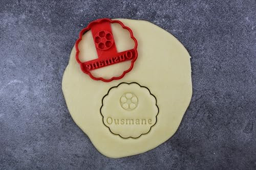 3DKOUPE - Cortador de galletas estriado con texto, diseño y fuente para elegir - Tema deportivo