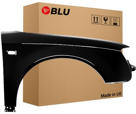 BLU Premium Kotflügel Passend für Audi A4 B7 LZ9Y Rechts Schwarz | 2004-2008 | Vorderseite Vorne | Verzinkt & Lackiert | Einbaufertig
