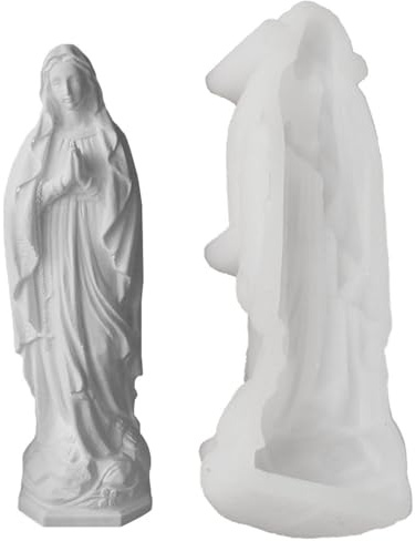Stampi in silicone per statuette religiose per resina epossidica per la produzione di sapone per la decorazione della casa forniture artigianali a temperatura