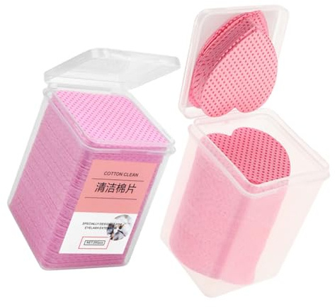 CIYODO 400 Stück Fusselfreie Nagelreinigungstücher Aus Baumwolle Kompakte Nagellackentferner Pads Für Gelnägel Make up Entferner Für Reisen Mit Aufbewahrungsbox
