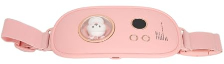 ZJchao Masaje de Almohadilla de Calentamiento Menstrual Calefacción Rápida Cintura Envoltura Cinturón de Envoltura Calentamiento Uterino para Calambres de época Cinturón de Masaje (PINK)