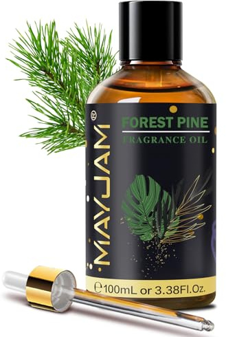 MAYJAM Aceite de Pino Del Bosque 100ml, Aceite De Fragancia De Pino Del Bosque para Difusor de Aceites Esenciales, Aromaterapia, Dulces Sue os