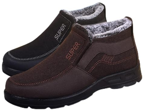 Luadnysin Chaussure Homme Hiver Botte Neige s De Bottes Chaudes Bottines Fermeture Éclair Apres Ski Bottine Boots Apres-Ski Et Fourrées Après Fourree