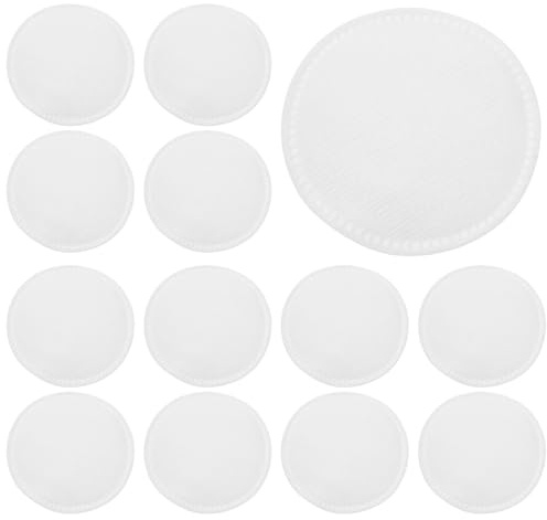 TOPPERFUN Gesichts Wattestäbchen und Wattepads fürs Gesicht 60 Weiße Runde Baumwollpads Weich Saugfähig und Leicht zum Make Up Entfernen und Gesichtsreinigung für Nail Art und Salons