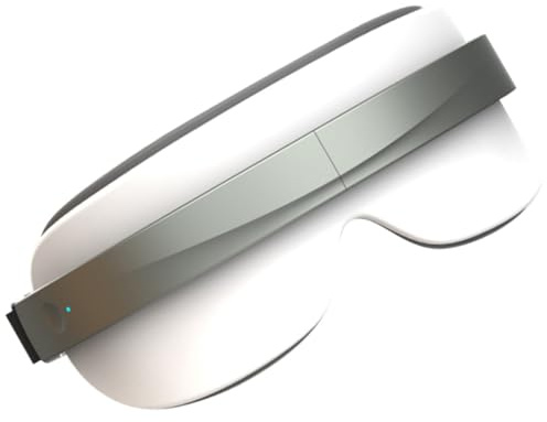 BAZEITFLOW Masajeador para Ojos Portátil y Ligero de ABS Blanco, Aparato de Masaje Ocular Práctico para Aliviar Estrés y Fatiga Contorno de Ojos