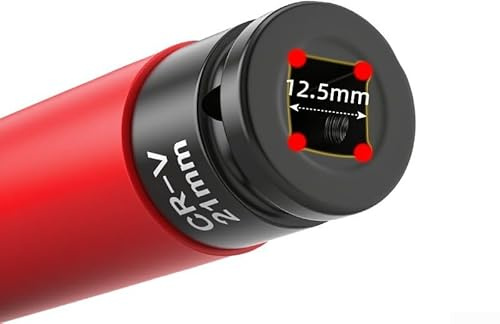 Set di 3 chiavi a bussola estese in acciaio al cromo vanadio, lunghezza 150 mm, per rimozione pneumatici e riparazione auto, compatibile con cricchetto da 1/2, chiave inglese