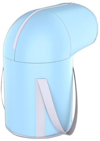 Vasca pieghevole per pediluvio, 72 x 33 cm, multifunzione, secchio pieghevole per spa, vasca da bagno portatile con supporto in pellicola di alluminio a prova di perdite, bacino per piedi per relax a