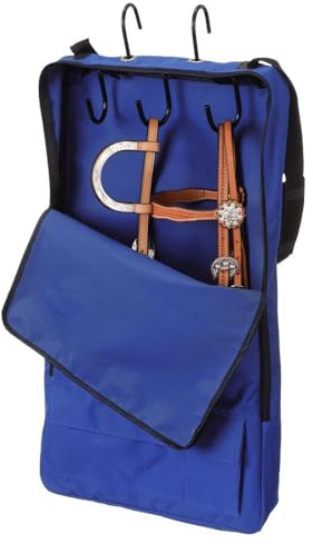 Tough1 Halter/Bridle Bag with 3 Hook Rack - Royal Blue