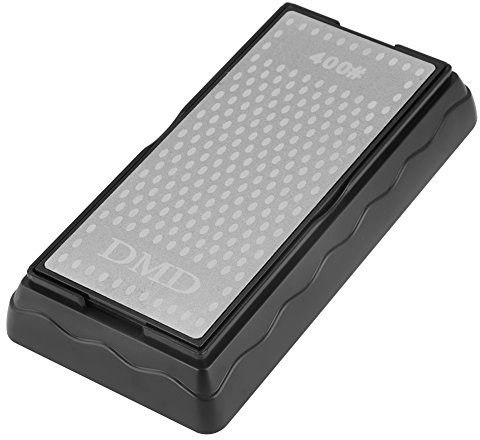 Double Side Whetstone 400 Grit 1000 Grit Diamond Sharpener Kitchen Knife Sharpener with Non-Slip Base