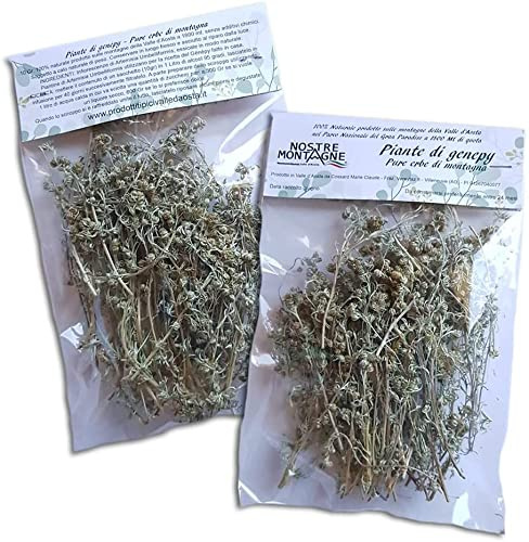 Piantine di genepy coltivate sul Gran Paradiso (3 confezioni da 10g) allegata la ricetta per preparare facilmente il buon liquore di montagna della Valle d'Aosta