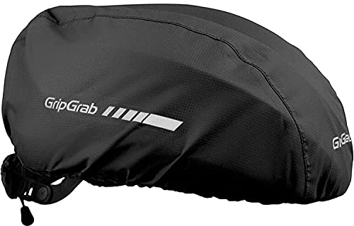 GripGrab Regenüberzug Fahrradhelm Radsport Helm Regenschutz Fahrrad Regenhaube Wasserdicht Helmüberzug Reflektierend