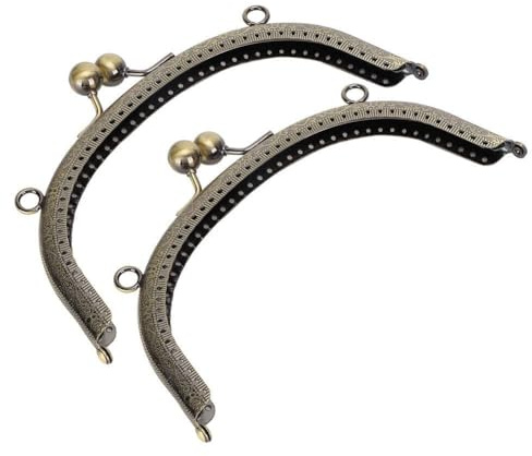 2 Stück Taschenrahmen Geldbörse Rahmen Metall Taschenbügel Taschenrahmen DIY Handwerks Rahmen Handtasche Rahmenverschluss für DIY Münztasche Griff Nähen Handwerk