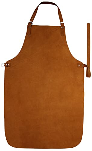 Förster-Fellnest | Dickes PREMIUM Leder | kräftige Schweißerschürze, Schmiedeschürze | cognac braun