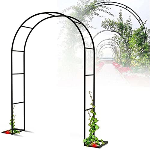 Arche pour Rosiers Grimpants,Arche De Jardin en Métal, Pergolas De Jardin Résistantes Aux Intempéries,Support D'arche De Jardin Extérieur,Arche Mariage,Arche De Treillis,180x220cm