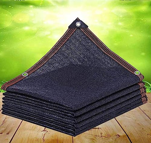 Telo Ombreggiante, Vela Parasole Tenda A Vela per Esterno Rete Ombreggiante Antistrappo 90% Protezione Solare Tessuto Ombreggiante Traforato Serra, Fienili, Patio, Pomodori, Giardino,black-2x4m