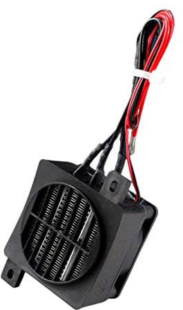 Baoblaze Elemento Riscaldante PTC Ventilatore Riscaldante Regolabile Termostato Scaldabagno Riscaldatore Elettrico Ventilatore Elemento Riscaldante per Scaldab, 24V 300W