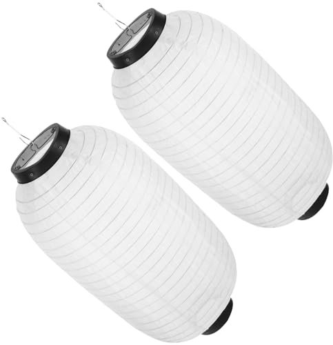 OSALADI 2 Faroles Tradicionales Estilo Japonés Farolillos Seda Chinos Luces 10 Pulgadas Lámpara Colgante Decorativa Farolillos Asiáticos para Exteriores Decoraciones Colgantes