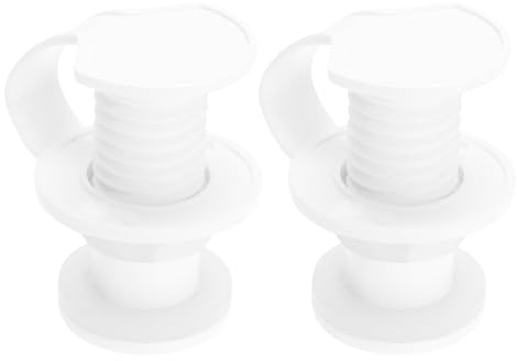 VGOL 2 set kylare dräneringsplugg kylare dräneringsplugg montering trippel snäppavtappningsplugg för kylare axeldiameter 18,8 mm (3/4 tum), vit